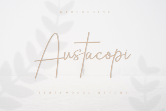 Austacopi: A Handwritten Font for Crafters and Makers