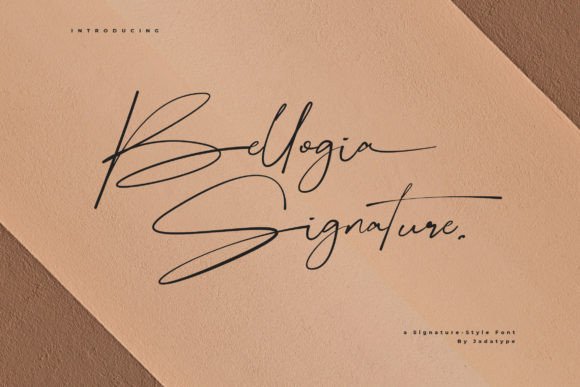 Bellogia Signature: A Dazzling Script Font for Editorial Elegance