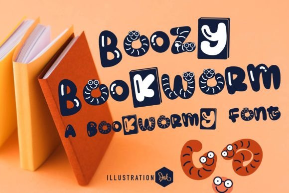 Boozy Bookworm: A Fun Font for Creative Business Branding