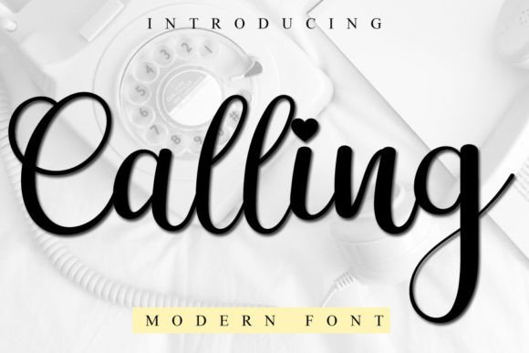 Calling: A Handwritten Script Font for Engaging Web Design