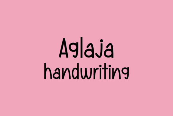 Discover the Charm of Aglaja: A Perfect Font for Makers