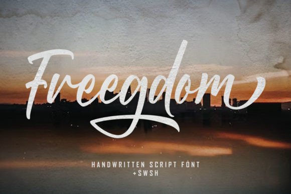 Elevate Your Brand with Freegdom: A Modern Handwritten Font