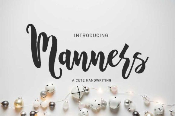 Elevate Your Brand with Manners: A Stylish Handwritten Font