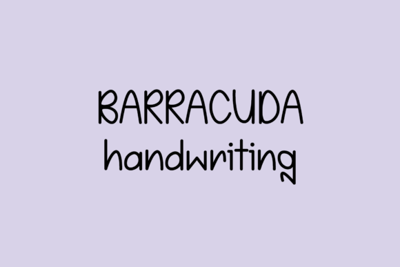 Enhance Your Brand with Barracuda: A Friendly Handwritten Font