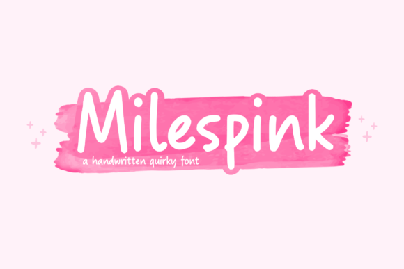 Enhance Your Brand with Milespink: A Charming Handwritten Font