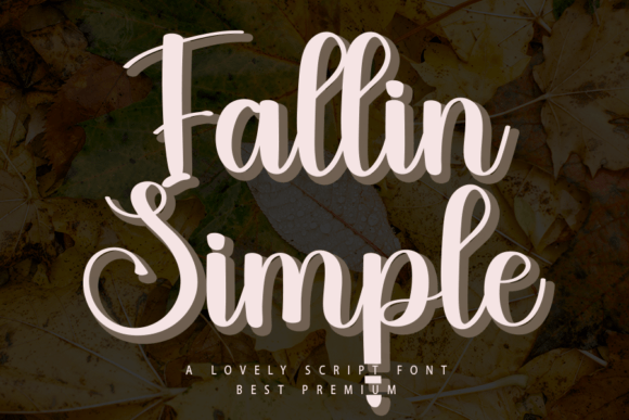 Enhance Your Handmade Creations with Fallin Simple Font