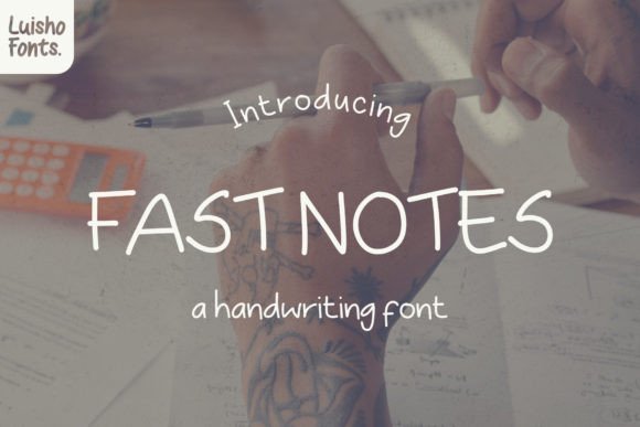 Fast Notes: A Modern Script Font for Editorial Elegance