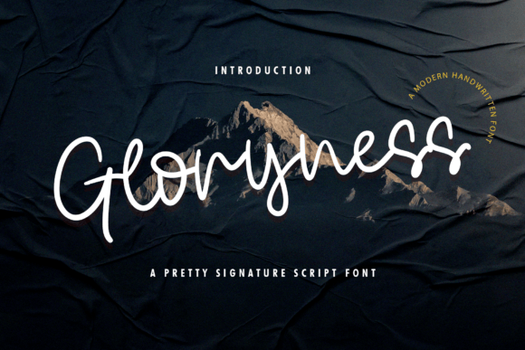 Gloryness: A Handwritten Font for Elegant Branding