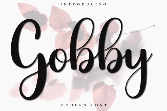 Gobby: A Charming Script Font for Craft and Design