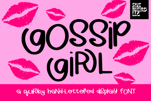 Gossip Girl: A Whimsical Handwritten Font for Creative Web Design