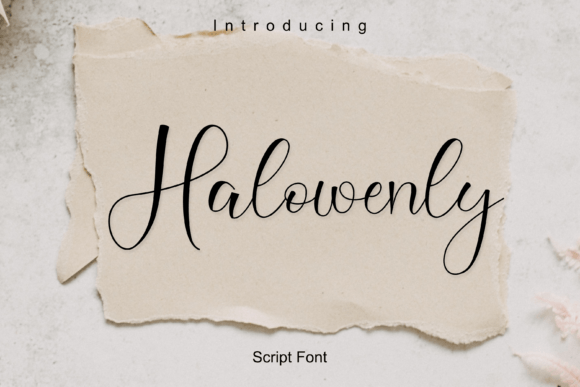 Halowenly: A Handwritten Font for Creative Makers