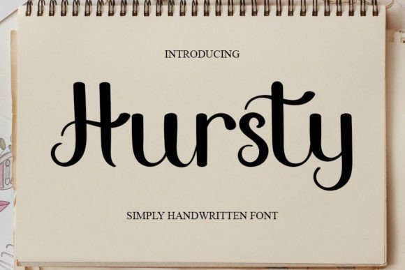 Hursty: A Handwritten Font for Creative Web Design