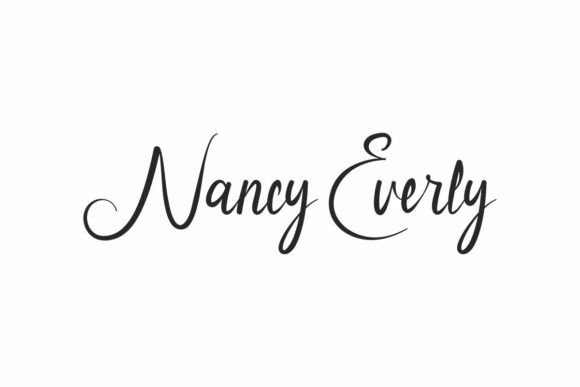 Introducing Nancy Everly: A Charming Script Font for Branding