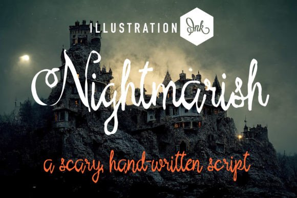 Nightmarish: A Bold Script for Edgy Designs