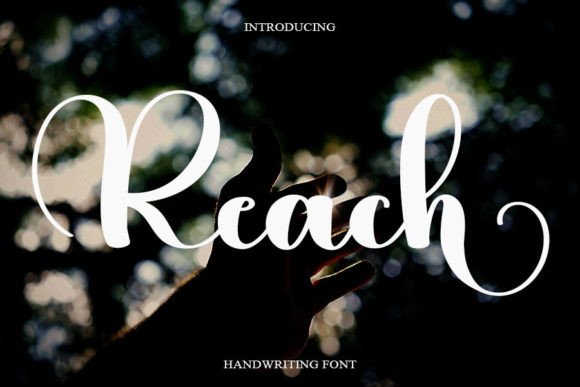 Reach: A Handwritten Font for Editorial Elegance