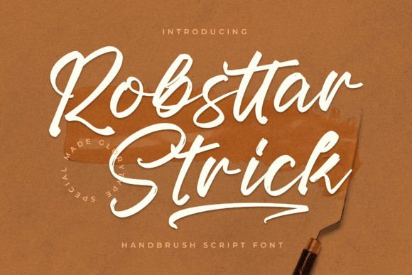 Robsttar Strick: A Modern Handwritten Font for Web Design
