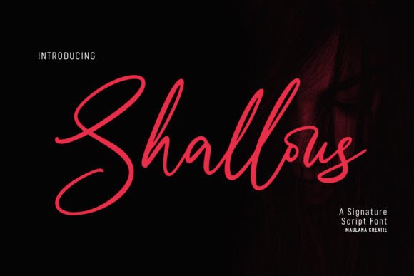 Shallous: A Modern Script Font for Creative Web Design