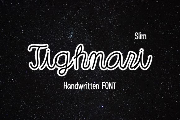 Transform Your Brand with Tighnari Slim: A Handwritten Font