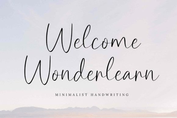 Welcome Wonderlearn: A Font for Elegant Craft Projects